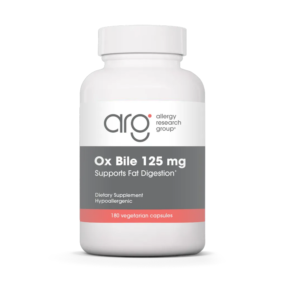 Allergy Research Group Ox Bile 125 mg - 180 Vegcaps