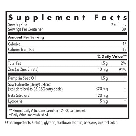 Allergy Research Group Palmetto Complex II - 60 Softgels