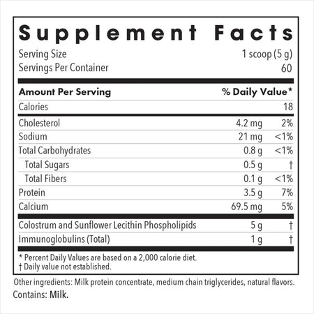 Allergy Research Group Phospholipid Colostrum - 300 grams