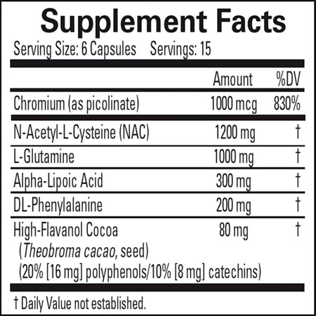 Craving Control Supplement to support self control over food cravings - 90 capsules 