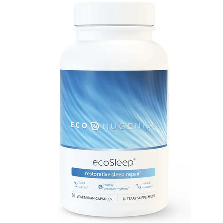 EcoNugenics ecoSleep - 60 Vegetarian Capsules - Restorative Sleep Repair 