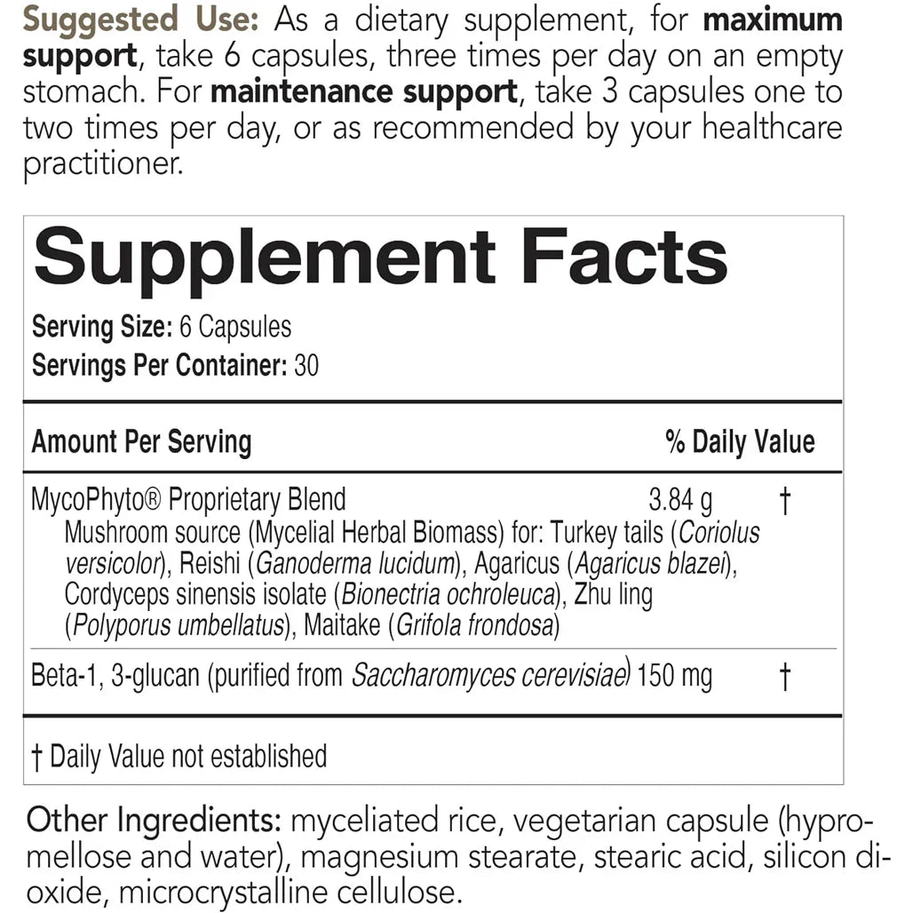 MycoPhyto by EcoNugenics - Supplement Facts