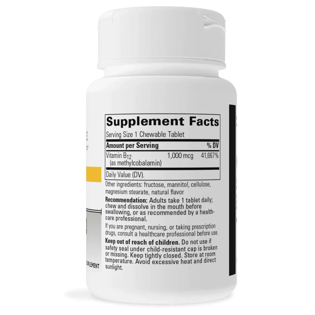 Integrative Therapeutics B12-Active Cherry 30 chews supplement facts