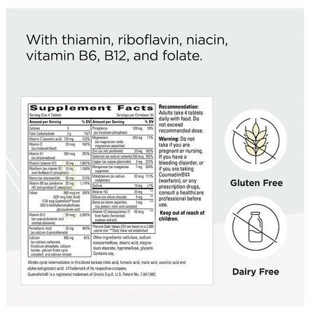 Integrative Therapeutics Osteoprime Ultra 120 Tablets supplement facts