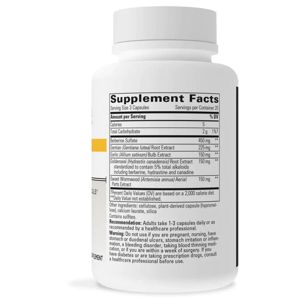 Integrative Therapeutics PARA-GARD 60 Capsules supplement facts