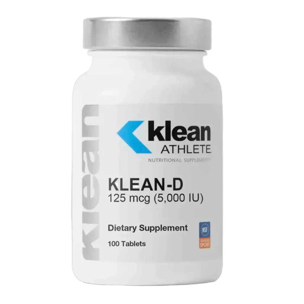 Klean D 5000 IU Vitamin D3 Dietary Supplement Tablets for Immune Support Bone Health and Muscle Strength