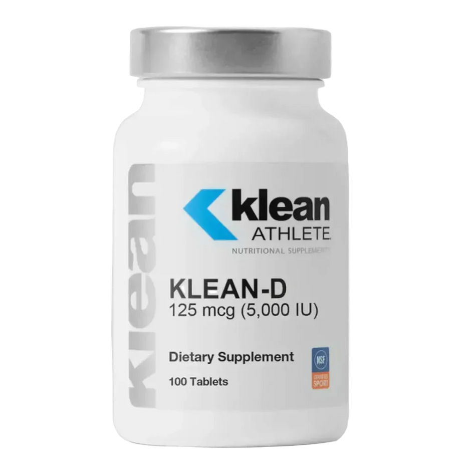 Klean D 5000 IU Vitamin D3 Dietary Supplement Tablets for Immune Support Bone Health and Muscle Strength