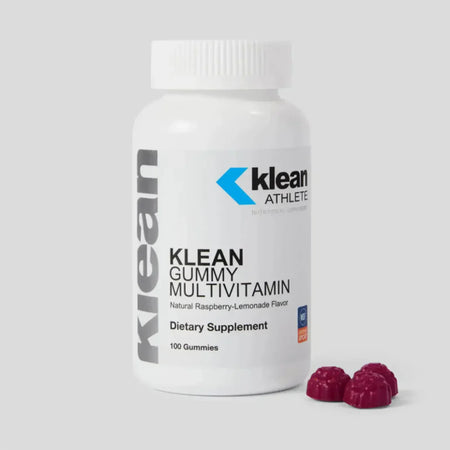 Klean Gummy Multivitamin Natural Raspberry Lemonade Flavor Daily Vitamin and Mineral Gummies for Immune Support and Overall Wellness