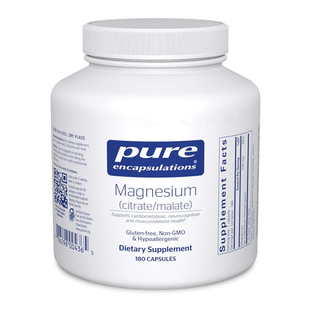 Pure Encapsulations Magnesium Citrate/Malate 180 Capsules