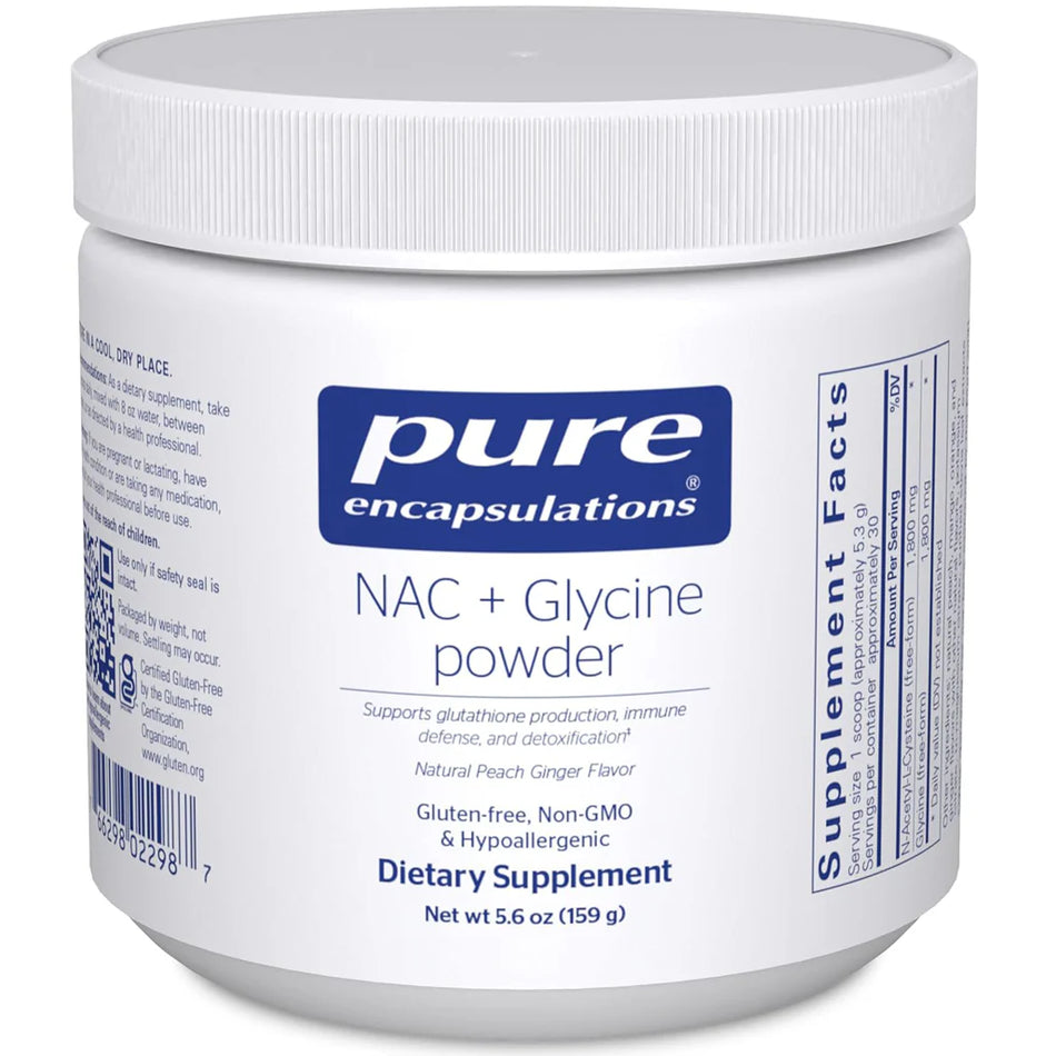 Pure Encapsulations NAC + Glycine powder bottle