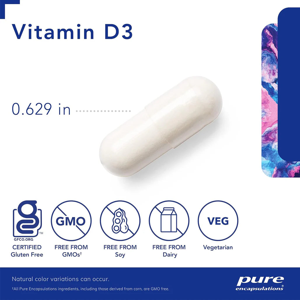 Pure Encapsulations Vitamin D3 400 IU supplement
