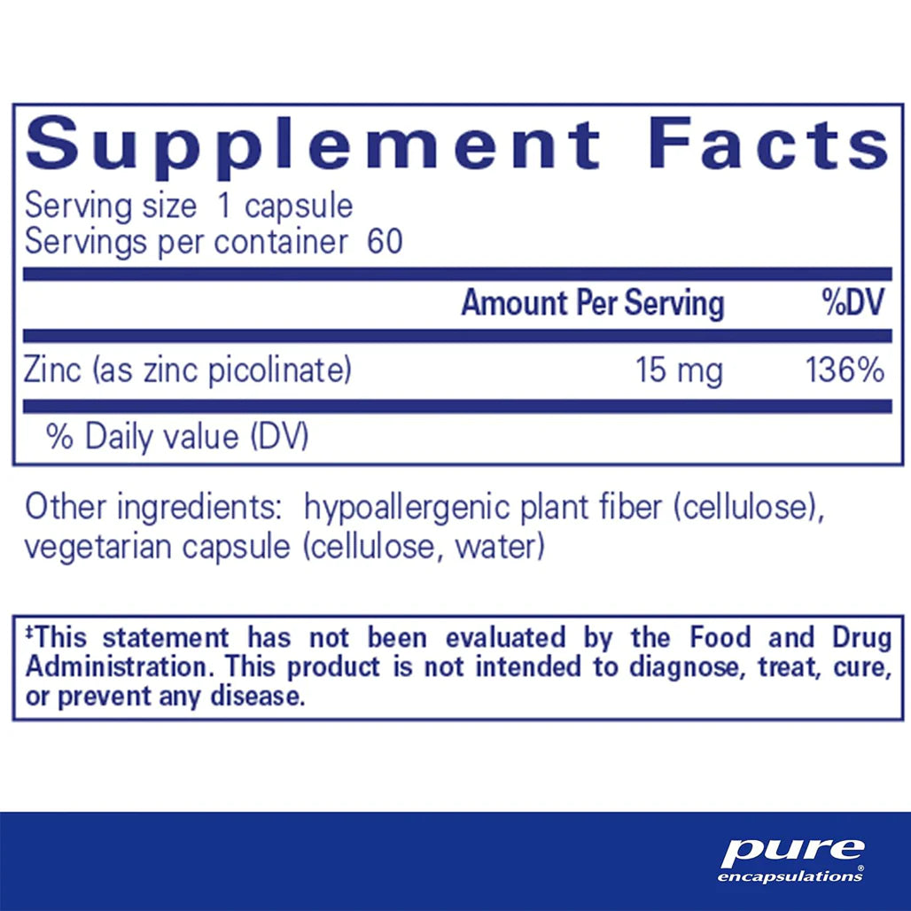 Zinc 15 Pure Encapsulations