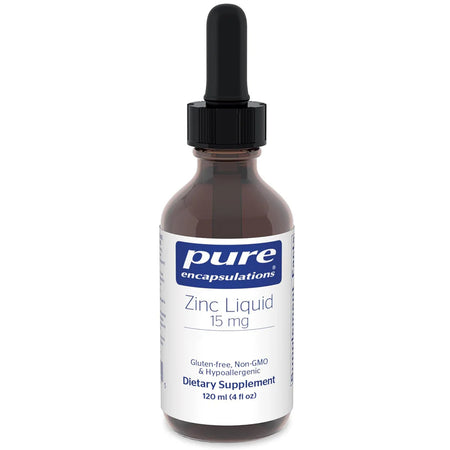Pure Encapsulations Zinc Liquid 15 mg bottle