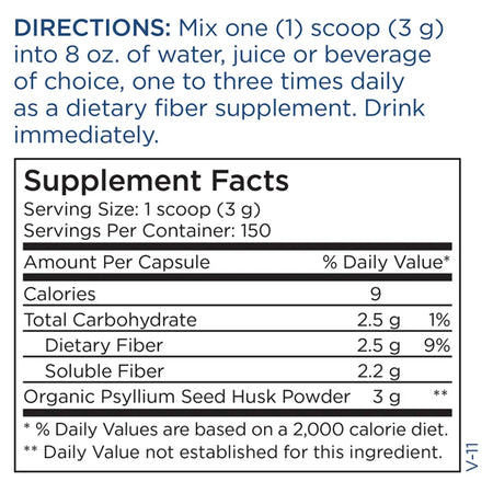 Psyllium Husk Powder Metabolic Maintenance