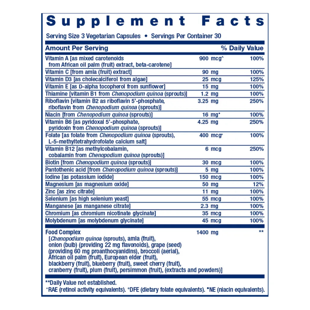 Whole Food Multivitamin by life extension